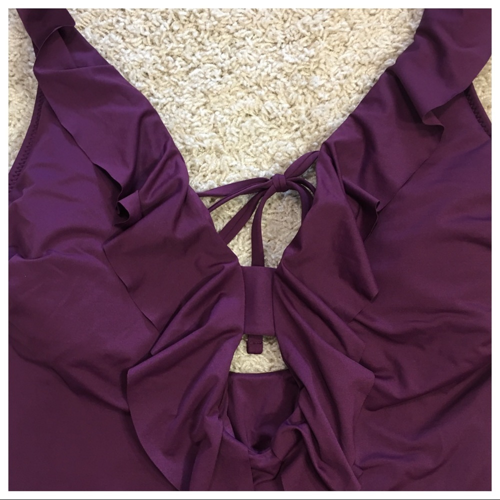 NWT! Becca Plus Size Color Code Ruffled One Piece - Picture 5 of 5